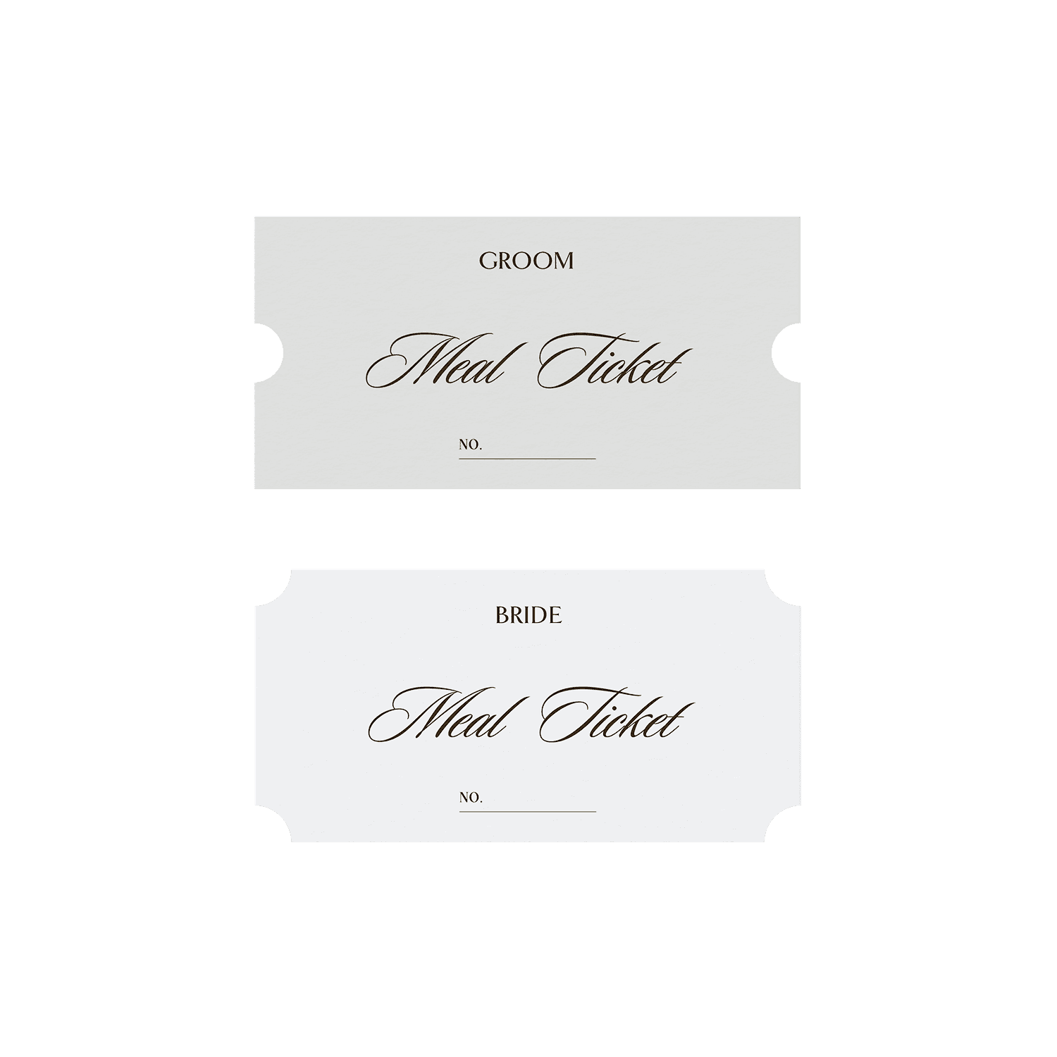 Meal Ticket <002> 50ea